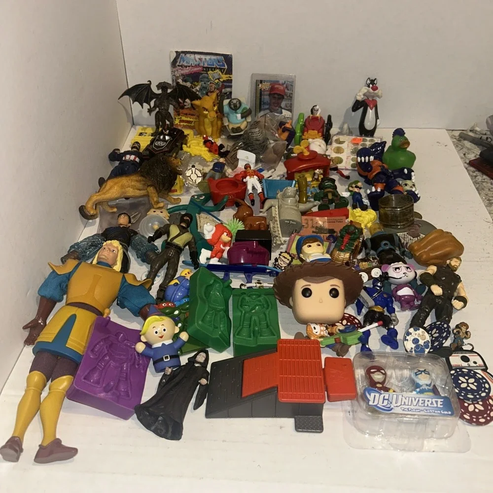 Action Figure Junk Drawer Lot 80s-2000s Figures Vehicles & Accessories